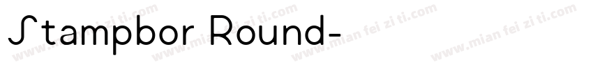 Stampbor Round字体转换